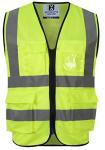 Hi-Vis Safety Vest with Pockets - Yellow