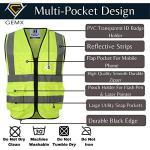 Hi-Vis Safety Vest with Pockets - Yellow