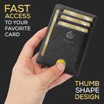 Slim RFID Wallet for Men and Women - Black