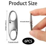 Anti-Theft Zipper Lock Clips for Travel 6PCS