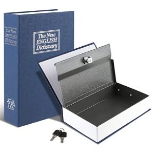 Portable Book Safe with Key Lock and Metal Box