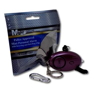 Minder® 140db Personal Security Alarm Keyring - Purple