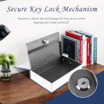 Tahoe trails Book Safe with Key Lock, Portable Metal Safe Box, Dictionary Diversion Book Safe,Secret Book Hidden Safe,9.5" x 6.1" x 2 .2"