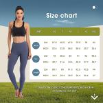 Ollrynns Leggings for Women UK Gym Leggings with Pockets High Waist Yoga Pants Tummy Control Sports Workout Trousers CA166(Grey M)