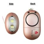 Personal Alarm for Women with LED Flashlight. Rose Gold, Small & Stylish Police Approved Loud (130db) Panic & Rape Alarm with Keychain for Girls, Kids, Students and the Elderly.