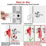 Portable Door Lock for Hotel Travel Safety, Safe Lock for Travelling, Home Security Locks for Additional Safety and Privacy, Perfect for Hotel Home Apartment College