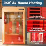 Woodbridge 2-Person Infrared Hemlock Indoor Sauna