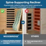 Woodbridge 2-Person Infrared Hemlock Indoor Sauna