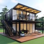 2-Story Portable Tiny House with Kitchen and Bathroom