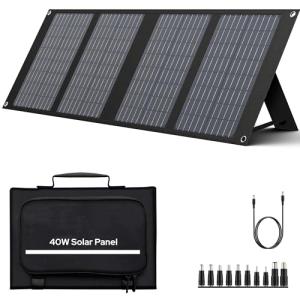 EnginStar 40W Foldable Solar Panel for Power Stations