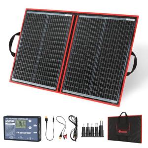 DOKIO 100W Foldable Solar Panel Kit with USB