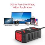 BESTEK 300W Pure Sine Wave Inverter with USB Ports