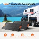 100W Portable Foldable USB Solar Panel for Outdoors