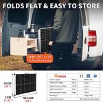 DOKIO 100W Foldable Solar Panel with Waterproof Controller