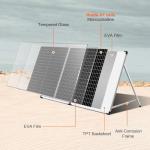 DOKIO 100W Foldable Solar Panel with Waterproof Controller