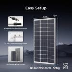 Renogy 100W High-Efficiency Solar Panel for Off-Grid