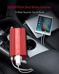 BESTEK 500W Pure Sine Wave Power Inverter