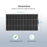 200W Flexible Solar Panel Kit with Charge Controller