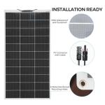 200W Flexible Solar Panel Kit with Charge Controller