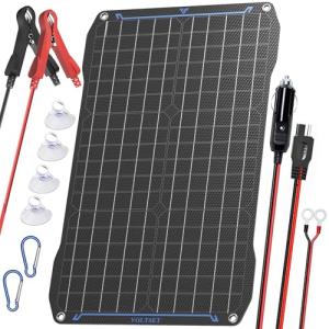 30W Waterproof Solar Battery Charger for Vehicles