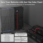 30W Waterproof Solar Battery Charger for Vehicles