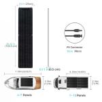 50W Flexible Monocrystalline Solar Panel Kit