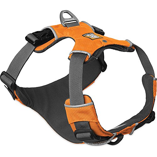 RUFFWEAR 3050-815S Front Range, Everyday No Pull Dog Harness with Front Clip, Trail Running, Walking, Hiking, All-Day Wear, Campfire Orange, Small