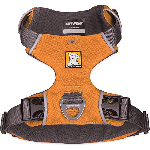 RUFFWEAR 3050-815S Front Range, Everyday No Pull Dog Harness with Front Clip, Trail Running, Walking, Hiking, All-Day Wear, Campfire Orange, Small