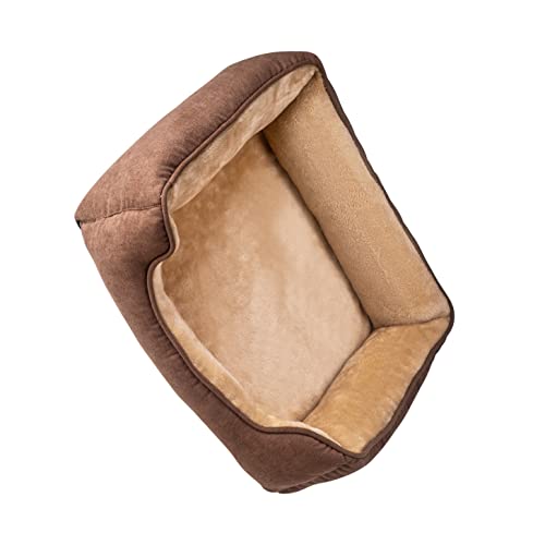 Long Rich Fur Pet Beds for Medium Dogs, Pet Sofa Bed, Soft Calming Cat Beds, Comfty Durable Pet Puppies Beds with Reversible&Washable Cushion,Dog Beds