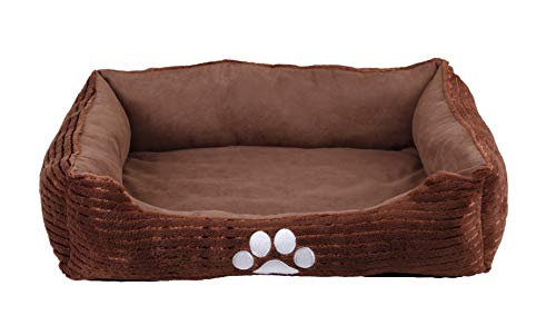 long rich Rectangle Bolster Pet Bed, Dog Bed Medium Size