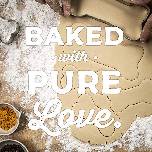 Three Dog Bakery Classic Cremes Baked Dog Treats, Carob With Peanut Butter & Golden With Vanilla, 26 Oz