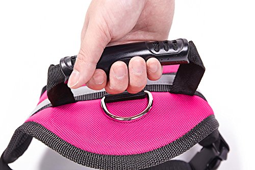 Big Dog Harness Soft Reflective No Pull Pink Size M 20-26inch
