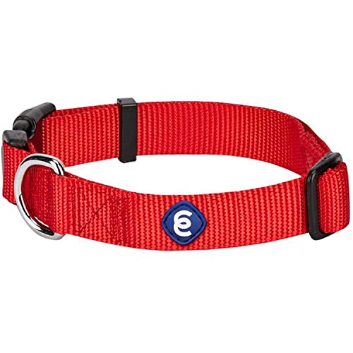 Blueberry Pet Essentials 21 Colors Classic Dog Collar, Rouge Red, X-Small, Neck 8"-11", Nylon Collars for Dogs