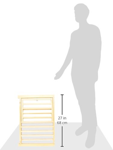 Four Paws Walk Over Wooden Dog Gate, 30-44" W by 18" H