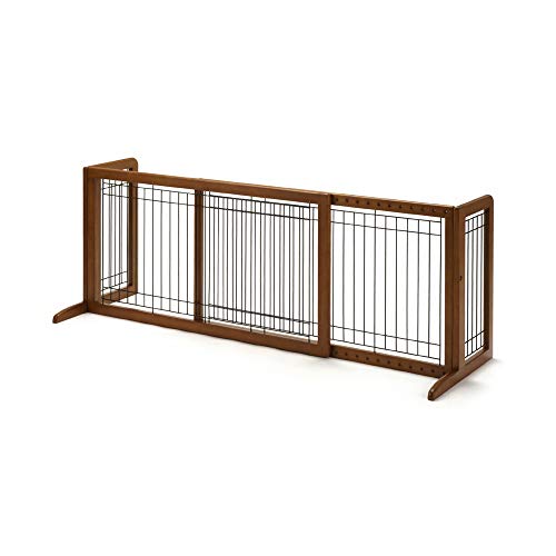 Richell Wood Freestanding Pet Gate