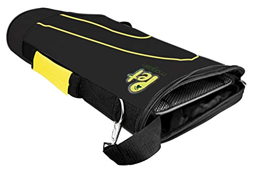 PET MAGASIN Soft-Sided Pet Travel Carrier (Airline Approved) for Cats, Small Dogs, Puppies & Other Pets by (Black & Yellow)