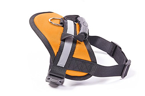 Big Dog Harness Soft Reflective No Pull Orange Size L 26-36inch