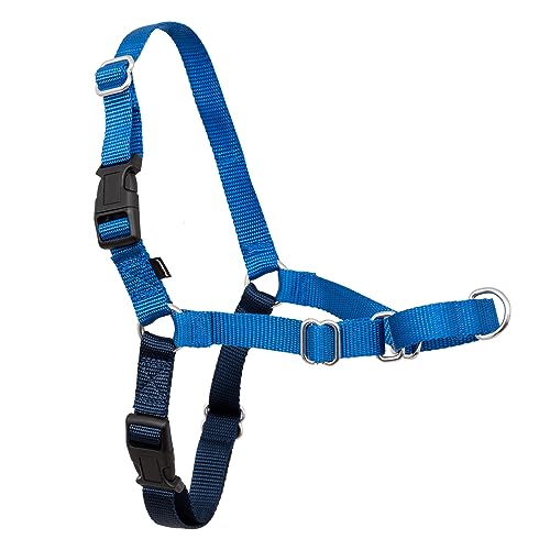 PetSafe Easy Walk No-Pull Dog Harness - The Ultimate Harness to Help Stop Pulling - Take Control & Teach Better Leash Manners - Helps Prevent Pets Pulling on Walks - Large, Royal Blue/Navy Blue