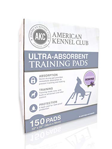 Ultra Absorbent Odor Control Scented Training Pads For Dogs Leak-proof Quick Dry Gel – 22 x 22 Puppy Pads - Lavender Scented - Pack of 150