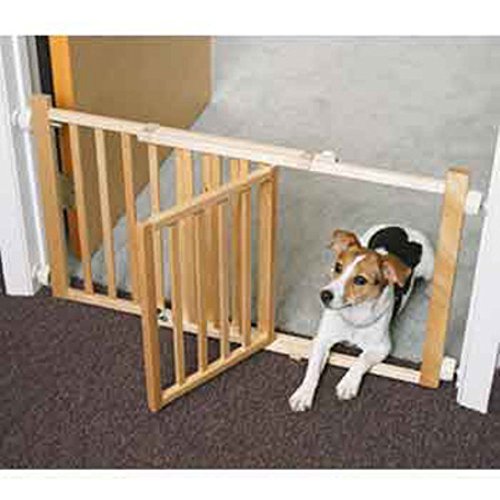 Four Paws Walk-over Wood Pet Gate with Door