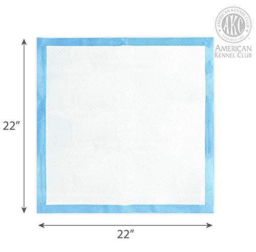 American Kennel Club Scented Puppy Training Pads with Ultra Absorbent Quick Dry Gel – 22 x 22 Puppy Pads - Fresh Scented - Pack of 50