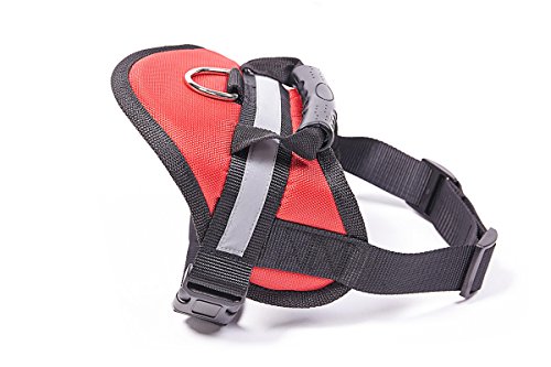 Reflective Red Dog Harness for Big Dogs, Size M