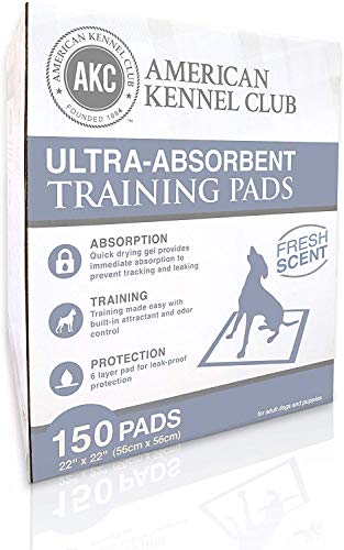Ultra Absorbent Odor Control Scented Training Pads For Dogs Leak-proof Quick Dry Gel – 22 x 22 Puppy Pads - Fresh Scented - Pack of 150