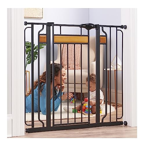 Regalo Home Accents Extra Tall Walk Thru Gate, Hardwood and Steel