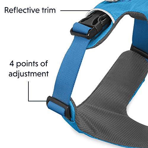 Ruffwear, Front Range Dog Harness, Reflective and Padded Harness for Training and Everyday, Blue Dusk, X-Small