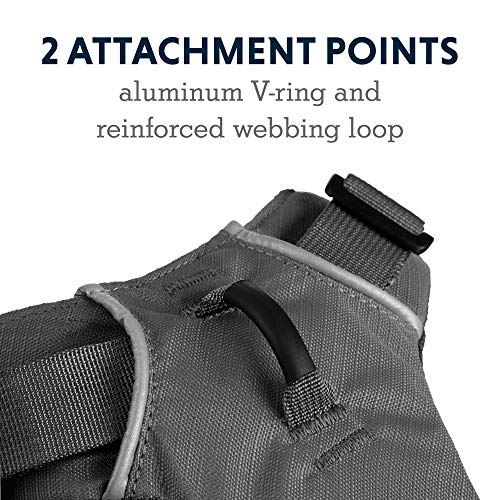RUFFWEAR - Front Range Dog Harness, Reflective and Padded Harness for Training and Everyday, Twilight Gray (2017), Small