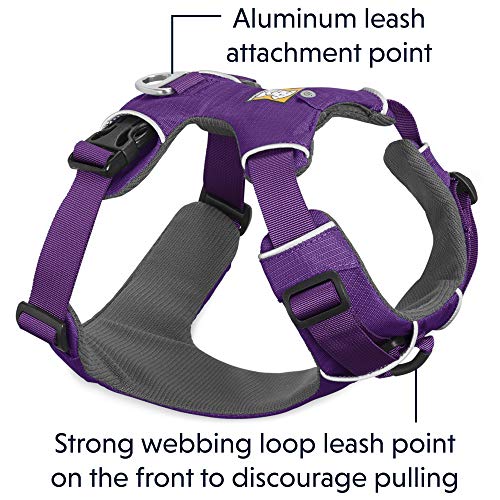RUFFWEAR - Front Range Dog Harness, Reflective and Padded Harness for Training and Everyday, Tillandsia Purple (2017), Small