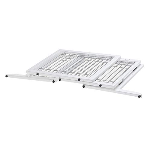 Richell Freestanding Pet Gate, Small, Origami White