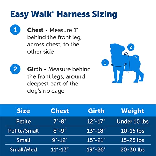 PetSafe Easy Walk Harness, Petite/Small, APPLE GREEN/GREY for Dogs