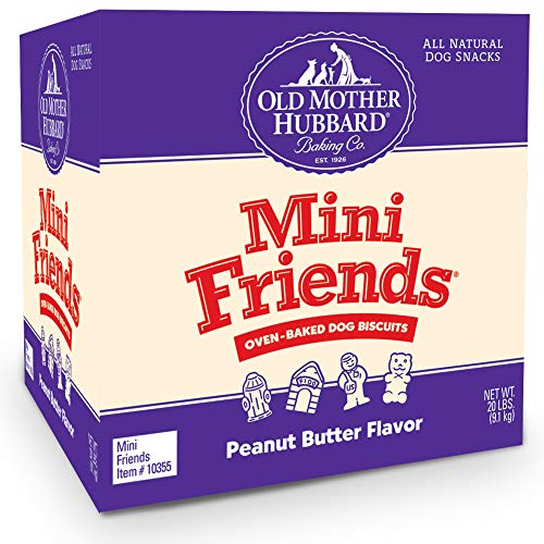 Old Mother Hubbard Classic Crunchy Natural Dog Treats, Mini Friends Mini Biscuits, 20-Pound Box